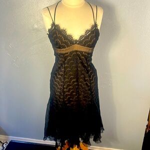 BCBG black strapless dress. Size 8